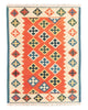 Kelimteppe - Orientalsk - 196 x 150 cm - oransje