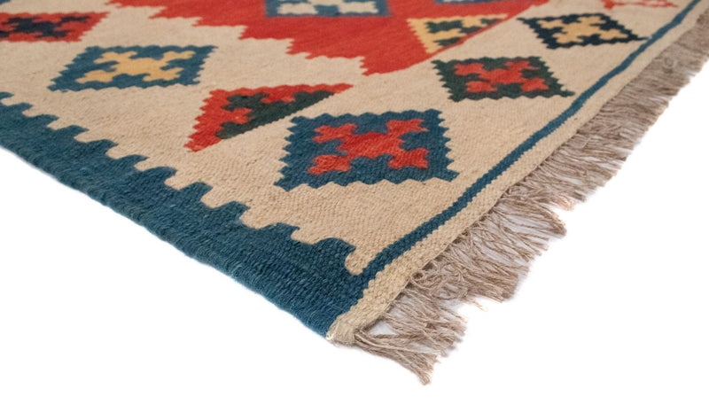 Kelimteppe - Orientalsk - 196 x 150 cm - oransje