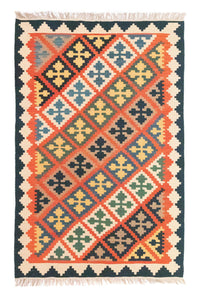Kelimteppe - Orientalsk - 186 x 119 cm - oransje – product image