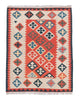 Kelimteppe - Orientalsk - 167 x 130 cm - oransje
