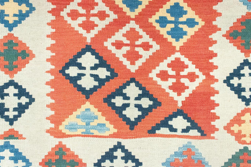 Kelimteppe - Orientalsk - 167 x 130 cm - oransje