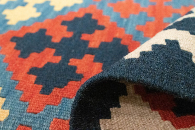 Kelimteppe - Orientalsk - 180 x 120 cm - oransje