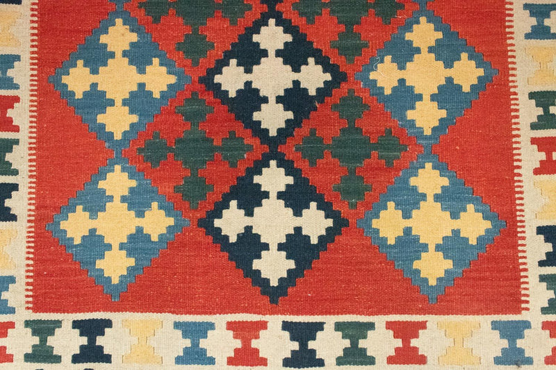 Kelimteppe - Orientalsk - 180 x 120 cm - oransje