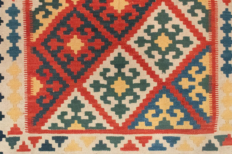 Kelimteppe - Orientalsk - 180 x 120 cm - oransje