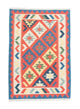 Kelimteppe - Orientalsk - 147 x 100 cm - oransje