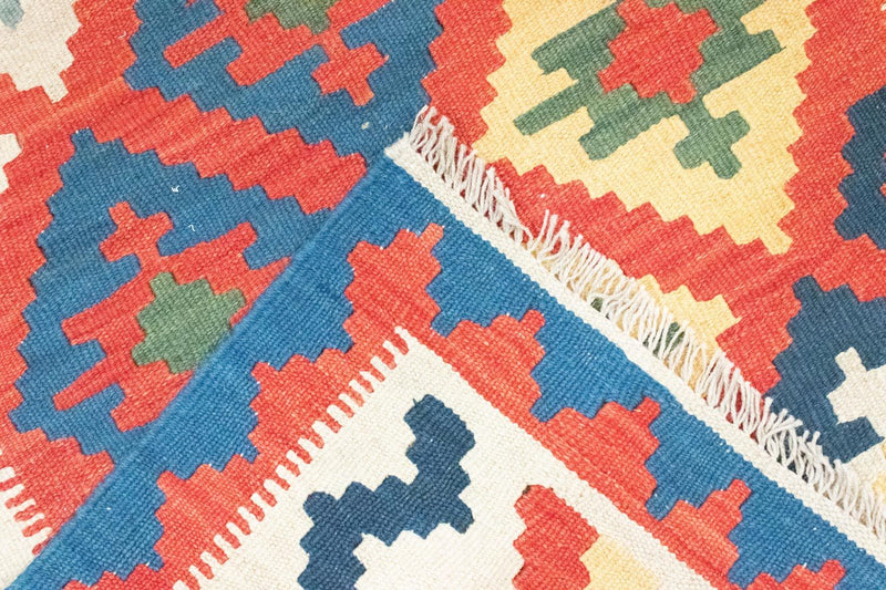 Kelimteppe - Orientalsk - 147 x 100 cm - oransje