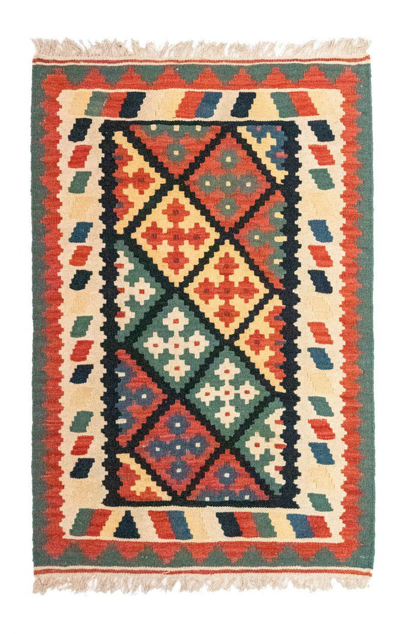 Kelimteppe - Orientalsk - 123 x 82 cm - blå
