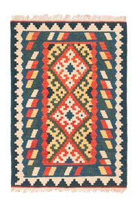Kelimteppe - Orientalsk - 124 x 80 cm - oransje – product image