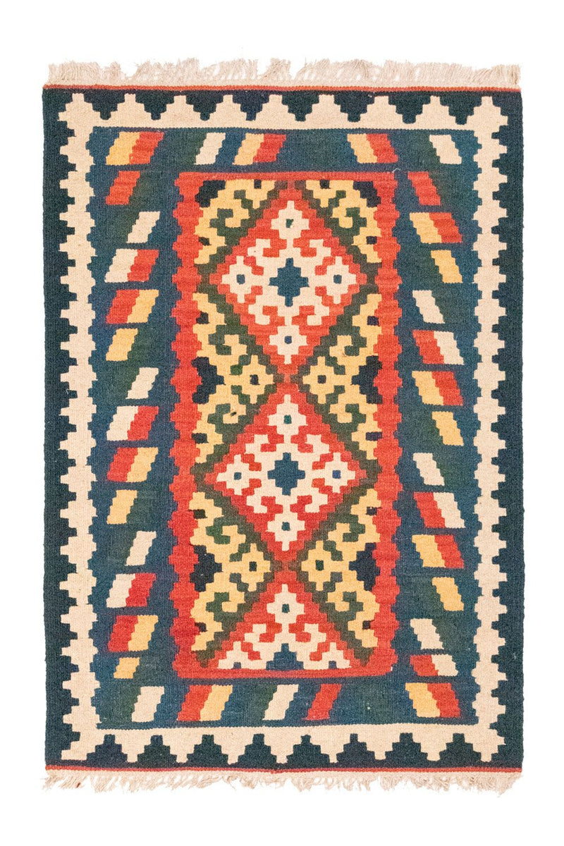 Kelimteppe - Orientalsk - 124 x 80 cm - oransje