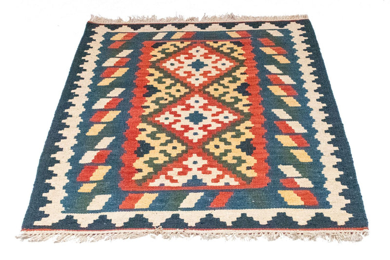 Kelimteppe - Orientalsk - 124 x 80 cm - oransje