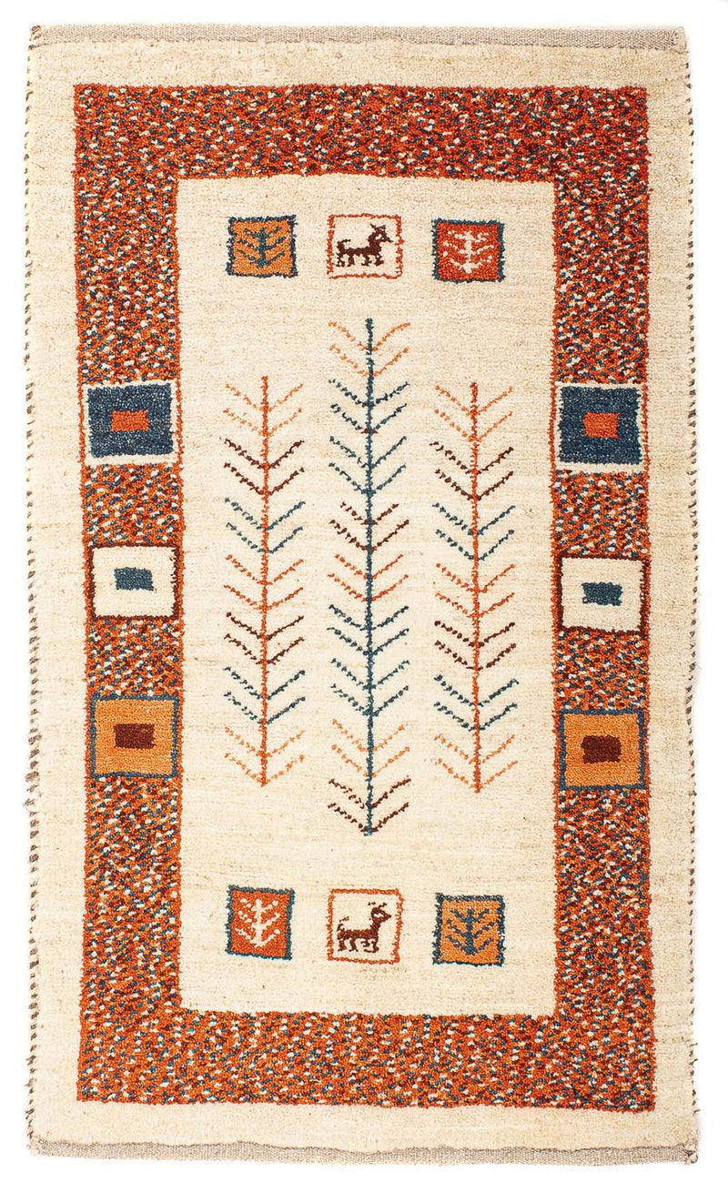 Persisk Gabbeh Teppe 102x57cm - Perserteppich Wollteppich
