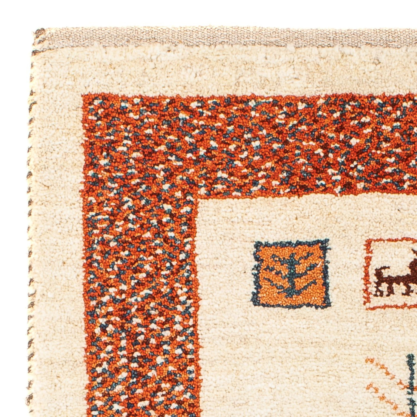 Persisk Gabbeh Teppe 102x57cm - Perserteppich Wollteppich
