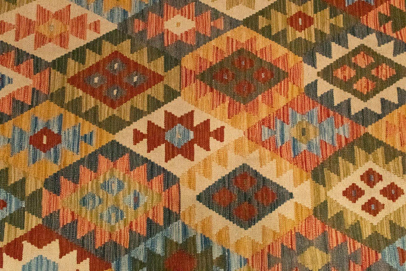 Afghansk kilim Teppe 296x197cm
