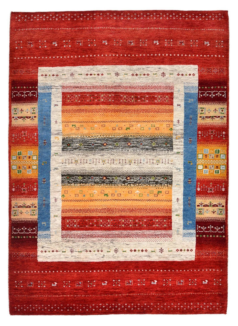 Indo Loribaft-teppe 148x201cm - Ullteppe - flerfarget