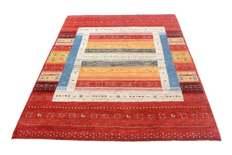 Indo Loribaft-teppe 148x201cm - Ullteppe - flerfarget