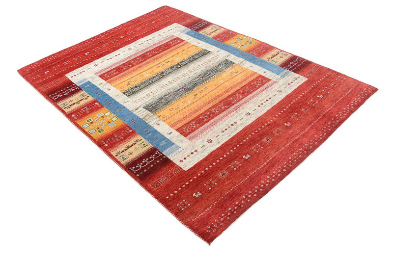 Indo Loribaft-teppe 148x201cm - Ullteppe - flerfarget