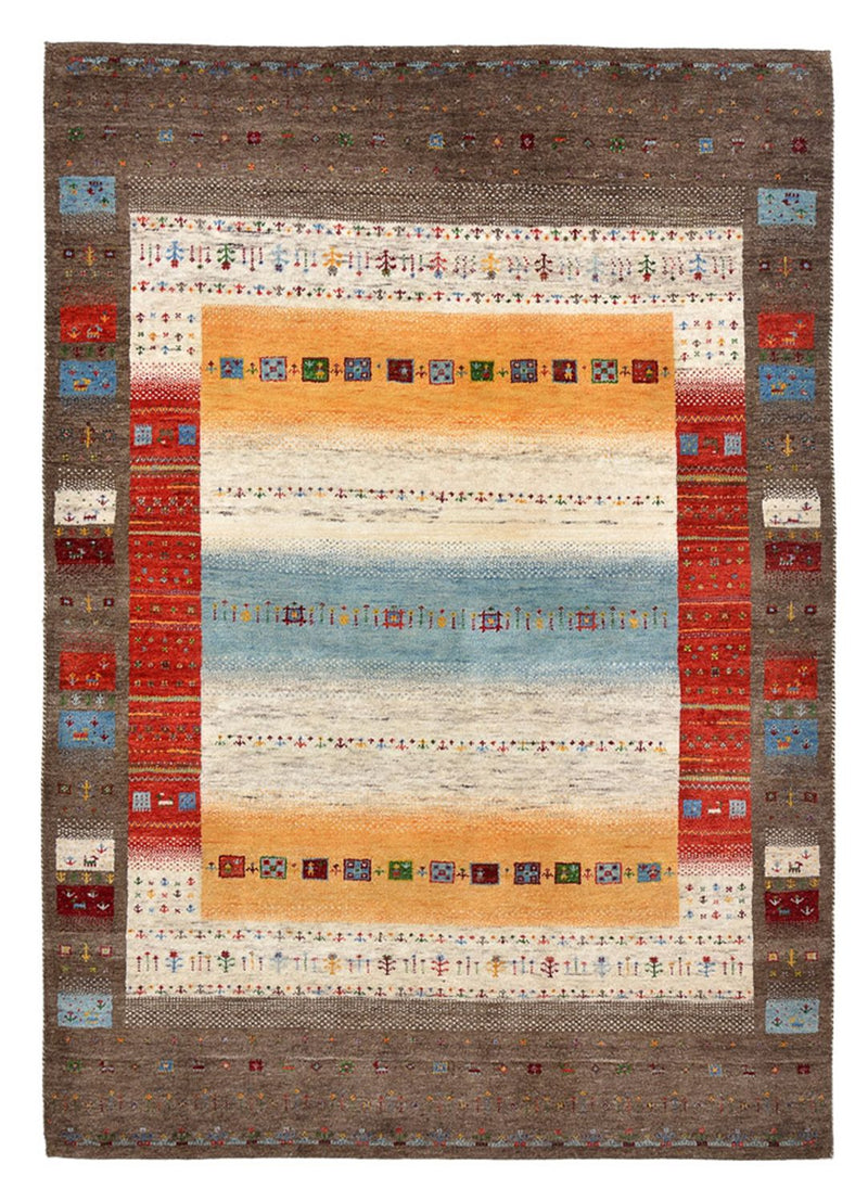 Indo Loribaft-teppe 146x203cm - Ullteppe - flerfarget