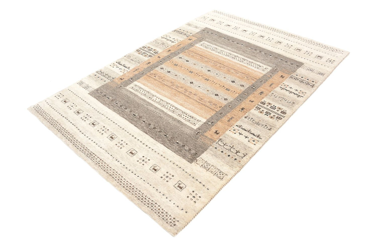 Indo Loribaft-teppe 140x201cm - Ullteppe - mørk beige