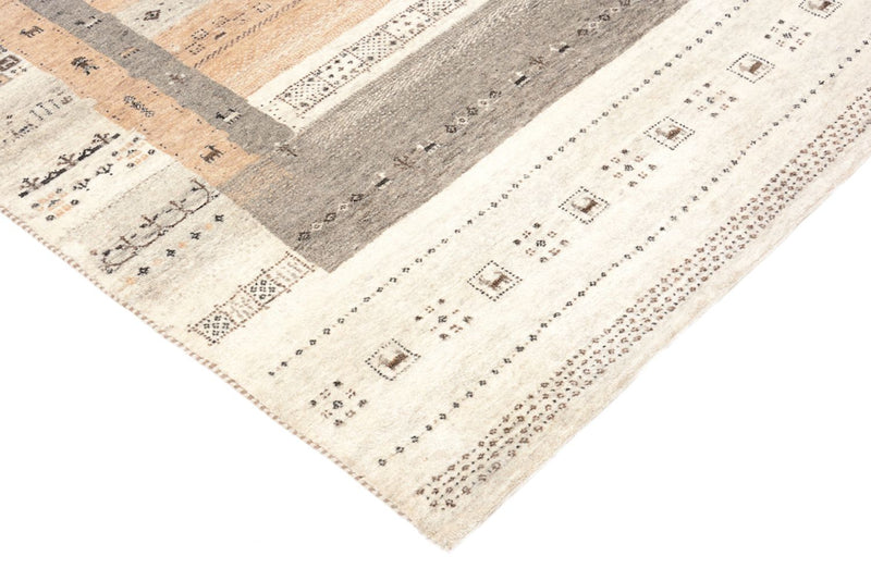 Indo Loribaft-teppe 140x201cm - Ullteppe - mørk beige