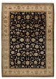 Indo Tabriz-teppe 155x214cm - Orientalsk teppe - mørkeblå