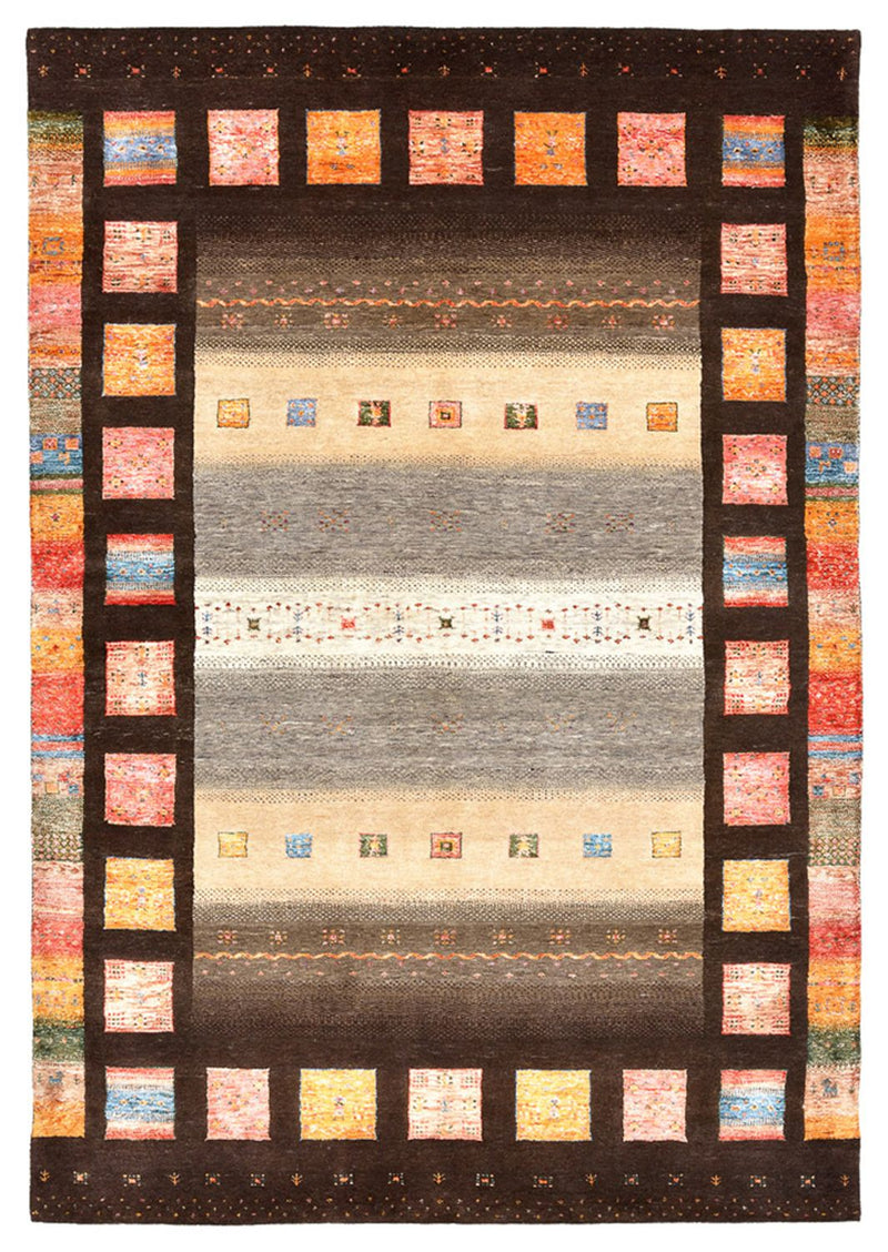 Indo Loribaft-teppe 174x249cm - Ullteppe - flerfarget