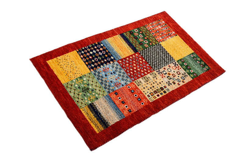 Indo Loribaft-teppe 64x89cm - Ullteppe - flerfarget