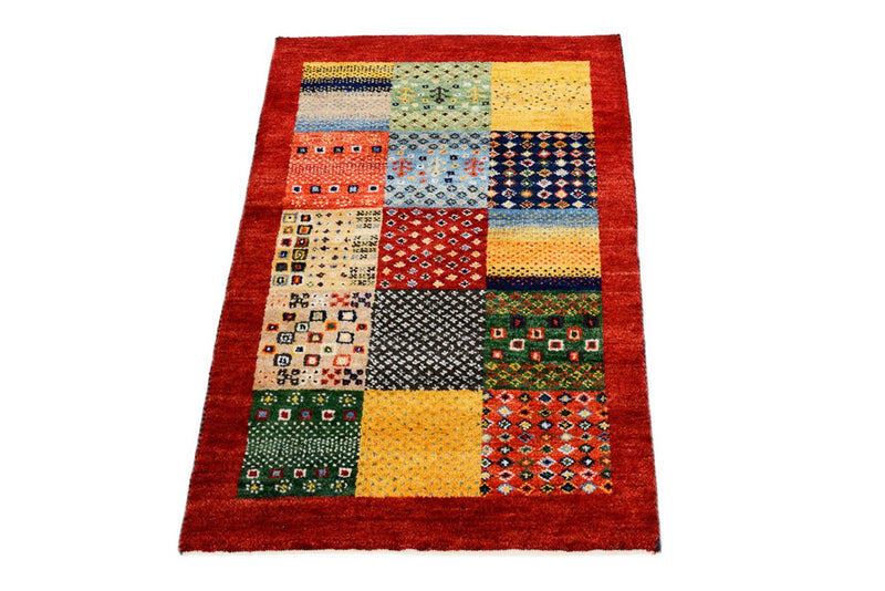 Indo Loribaft-teppe 64x89cm - Ullteppe - flerfarget