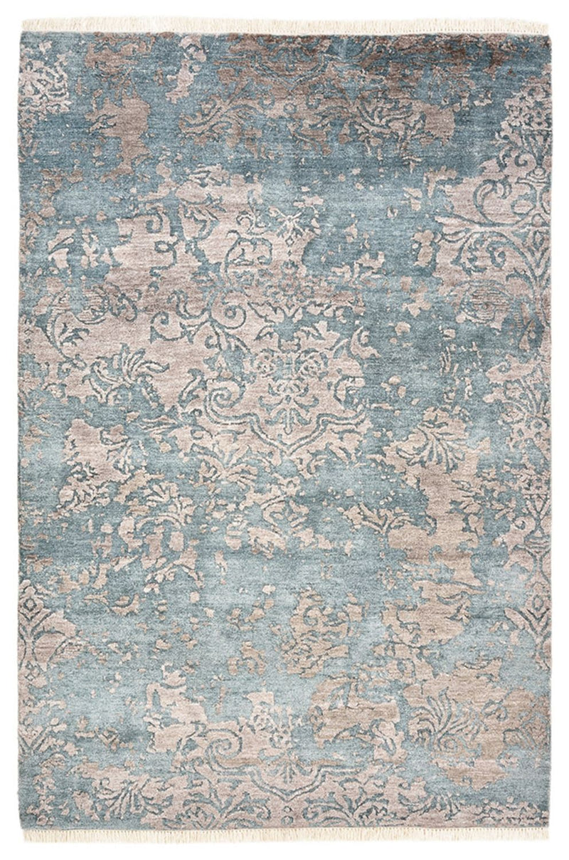 Designer teppe - 177 x 121 cm - havblå