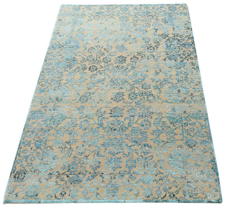 Designer teppe - 150 x 95 cm - lyseblå