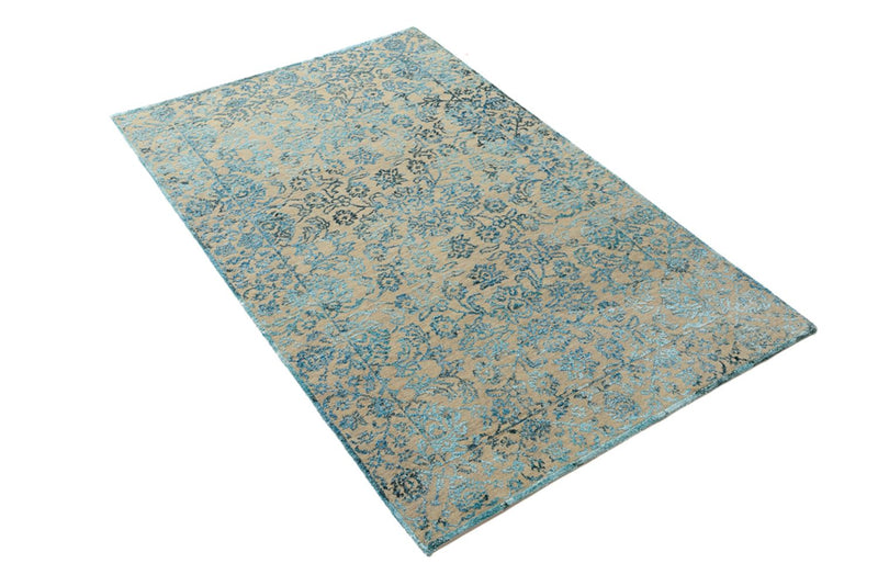 Designer teppe - 150 x 95 cm - lyseblå