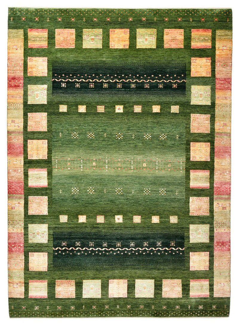 Indo Loribaft-teppe 178x245cm - Ullteppe - grønn
