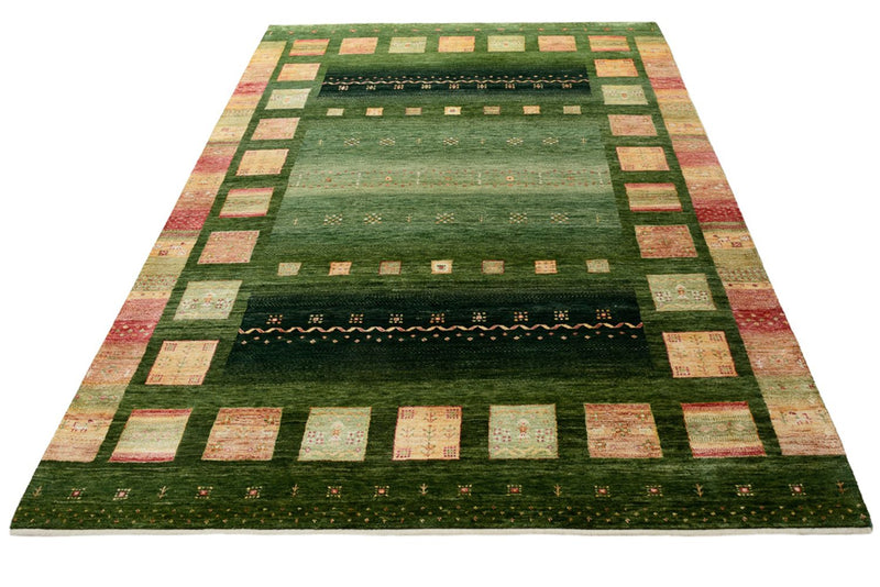 Indo Loribaft-teppe 178x245cm - Ullteppe - grønn
