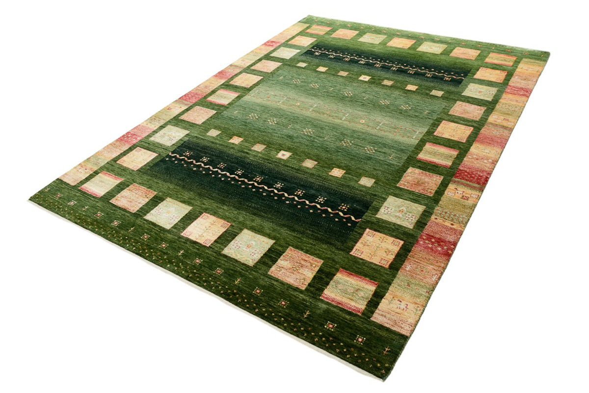 Indo Loribaft-teppe 178x245cm - Ullteppe - grønn