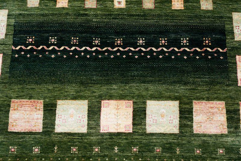 Indo Loribaft-teppe 178x245cm - Ullteppe - grønn