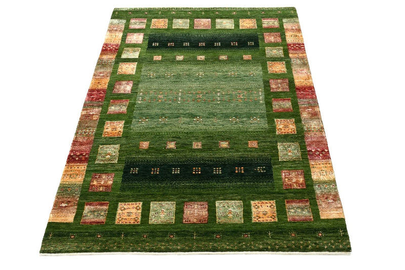 Indo Loribaft-teppe 106x154cm - Ullteppe - grønn