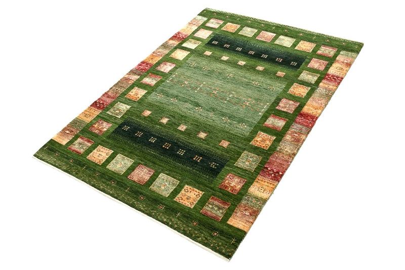 Indo Loribaft-teppe 106x154cm - Ullteppe - grønn