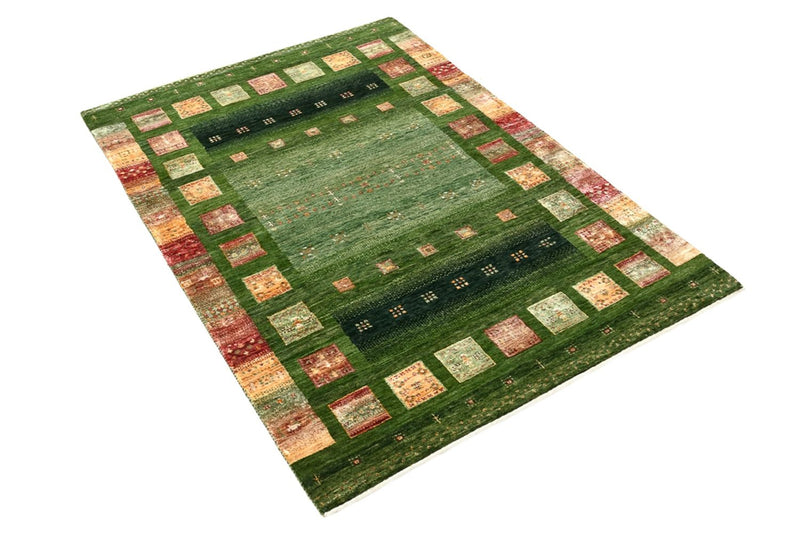 Indo Loribaft-teppe 106x154cm - Ullteppe - grønn