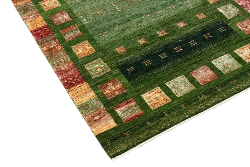 Indo Loribaft-teppe 106x154cm - Ullteppe - grønn
