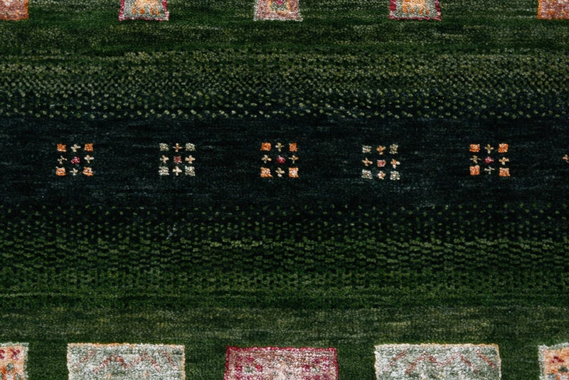 Indo Loribaft-teppe 106x154cm - Ullteppe - grønn