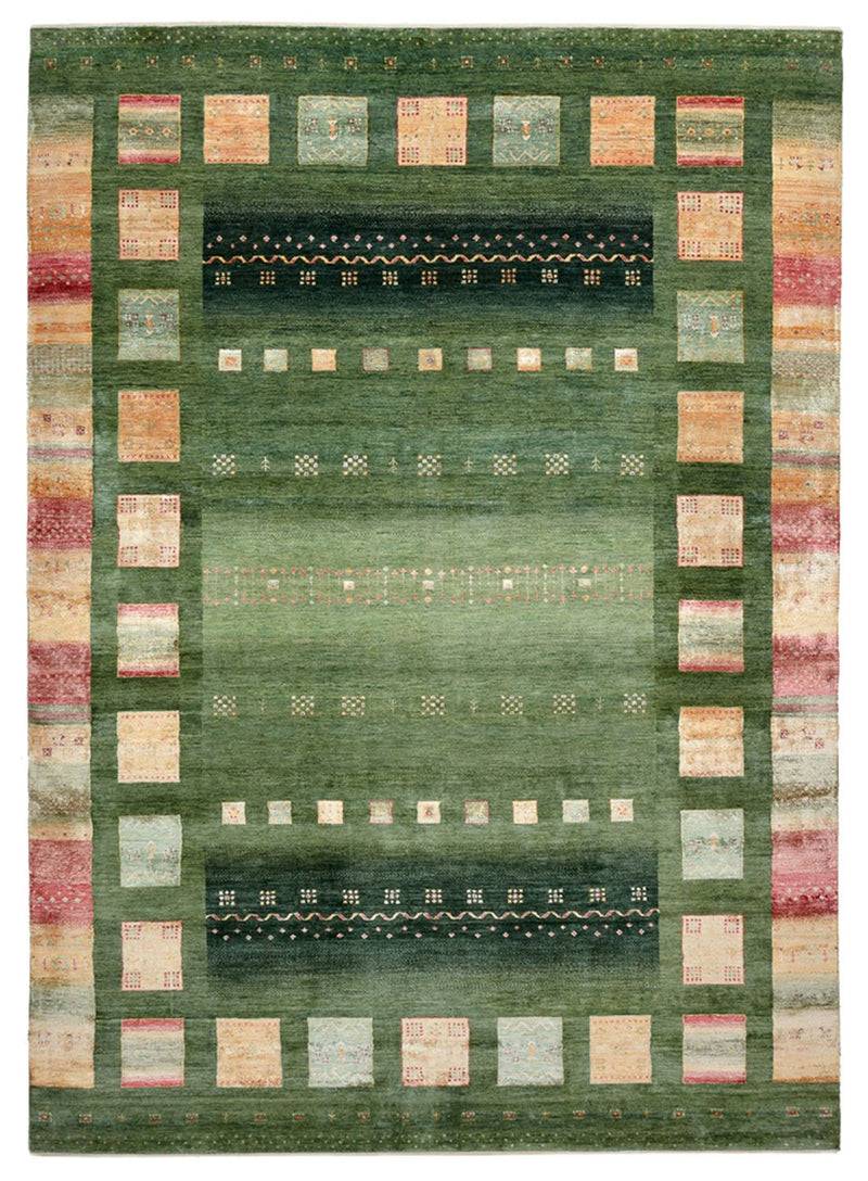 Indo Loribaft-teppe 245x346cm - Ullteppe - grønn