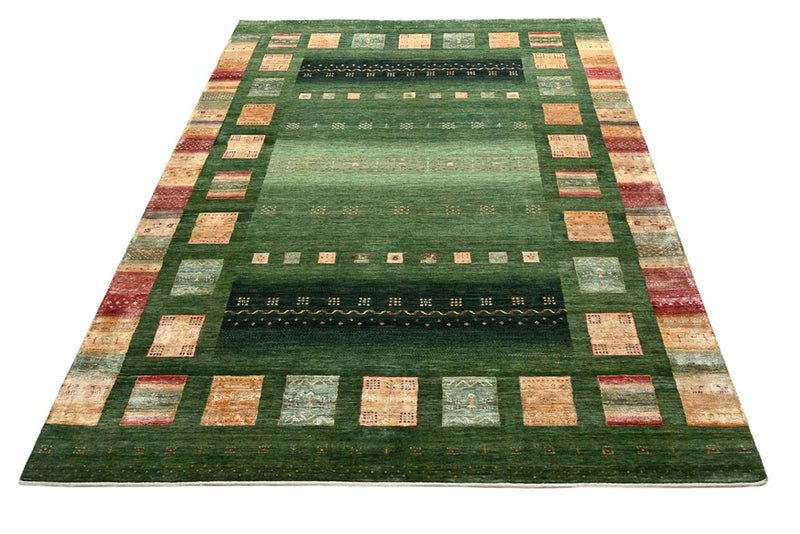 Indo Loribaft-teppe 245x346cm - Ullteppe - grønn