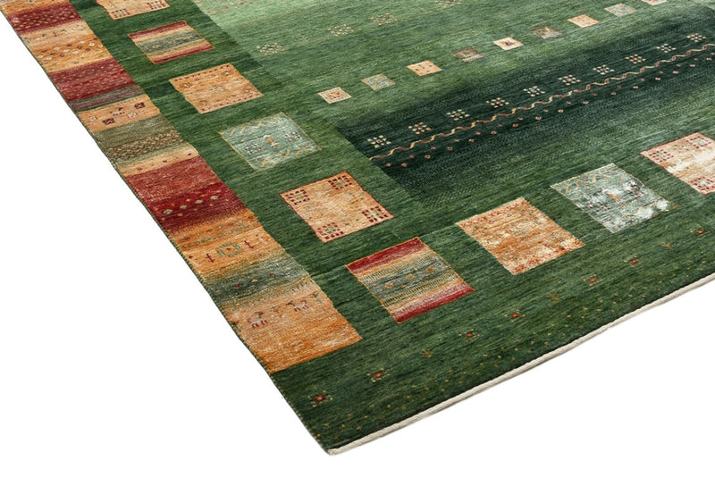 Indo Loribaft-teppe 245x346cm - Ullteppe - grønn