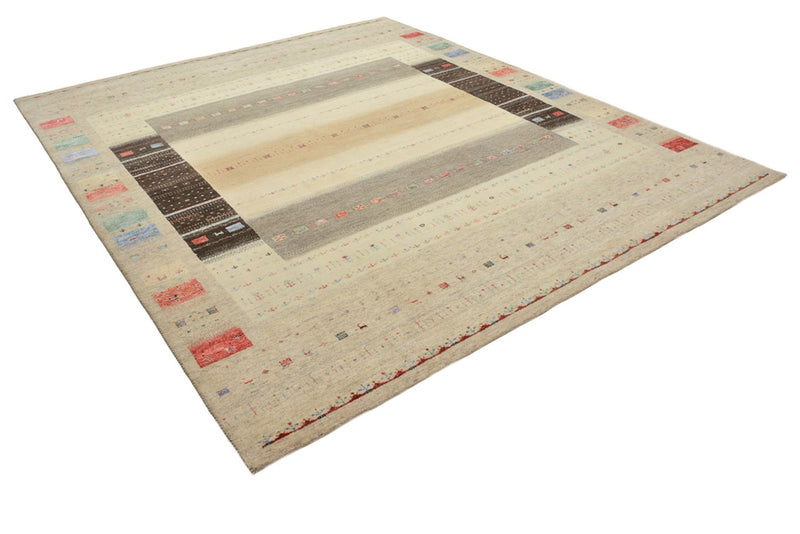 Indo Loribaft-teppe 253x300cm - Ullteppe - lys beige