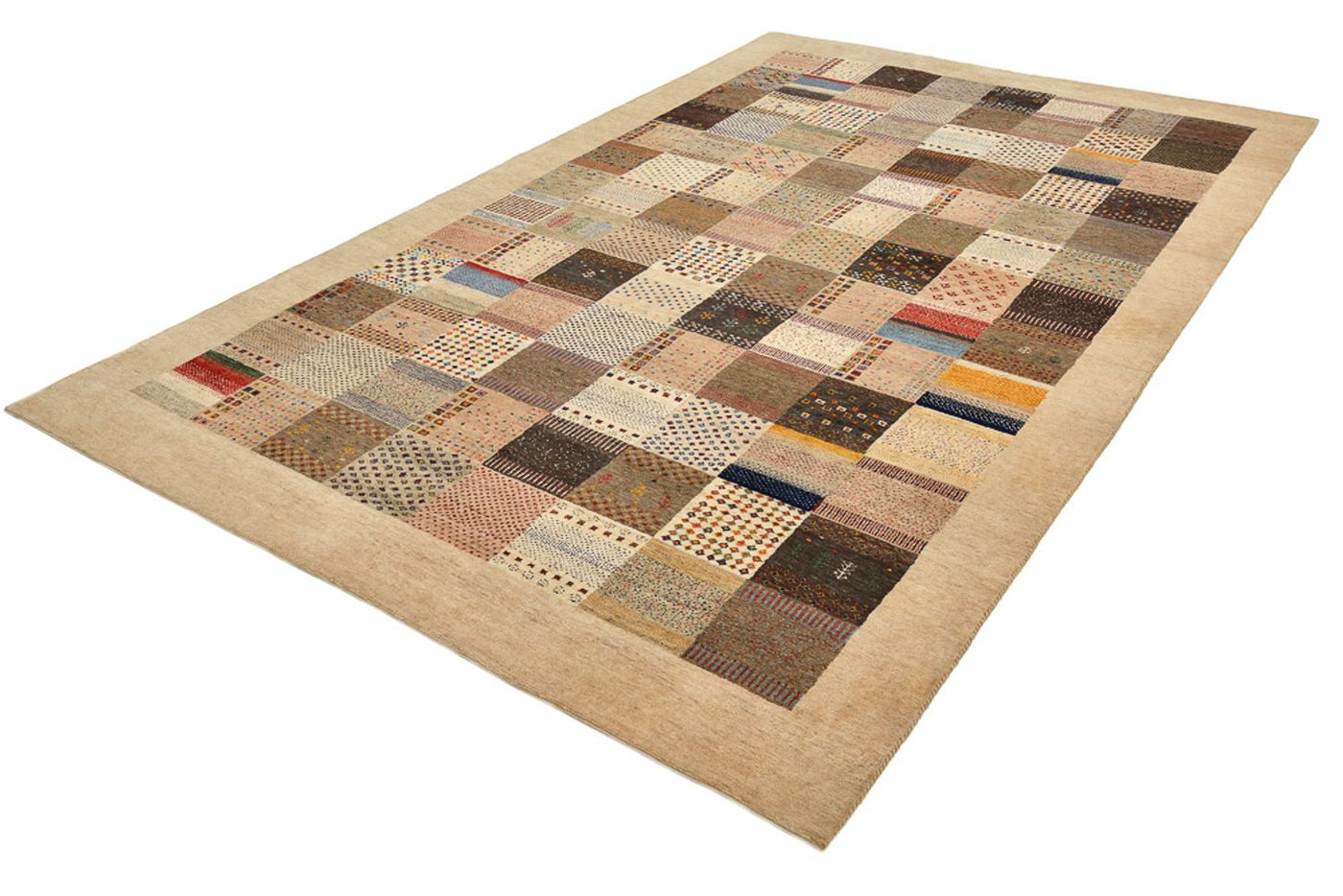 Gabbeh teppe - Loribaft Indus - 308 x 200 cm - mørk beige