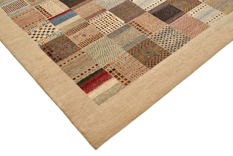 Gabbeh teppe - Loribaft Indus - 308 x 200 cm - mørk beige