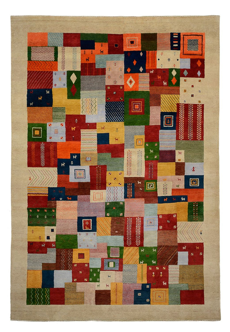 Indo Loribaft-teppe 246x347cm - Ullteppe - flerfarget