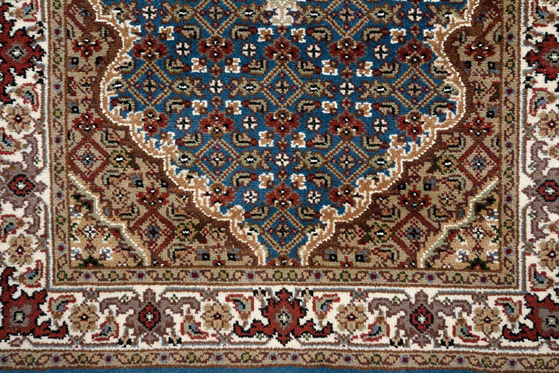 Indo Tabriz-teppe 79x454cm - Orientalsk teppe - mørkeblå