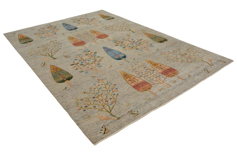 Indo Loribaft-teppe 206x295cm - Ullteppe - lysegrå