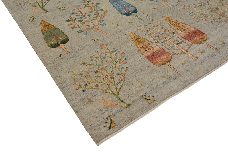 Indo Loribaft-teppe 206x295cm - Ullteppe - lysegrå