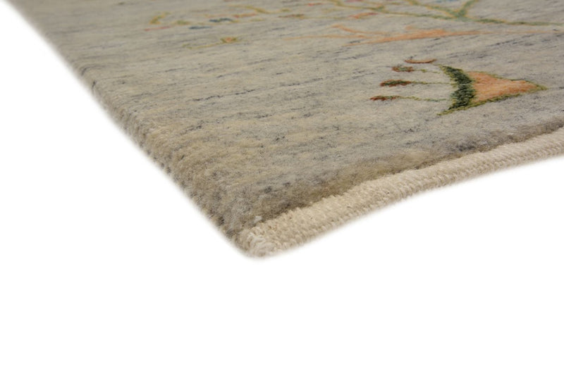Indo Loribaft-teppe 206x295cm - Ullteppe - lysegrå